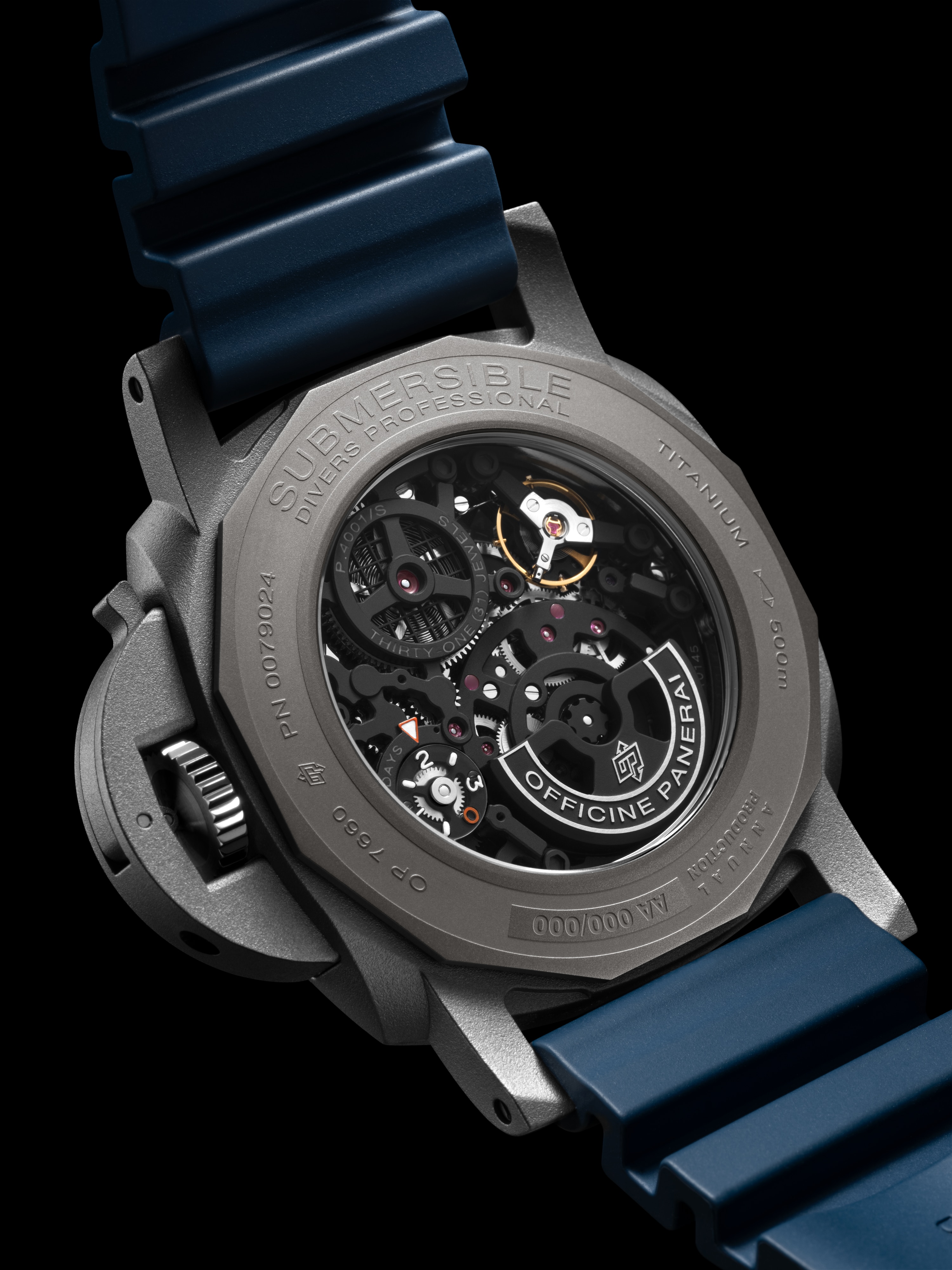Panerai Submersible GMT DMLS Titanio Skeleton 47mm