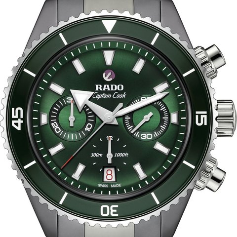 Rado Captain Cook High-Tech Ceramic Automatic Chronograph (plasma, green)