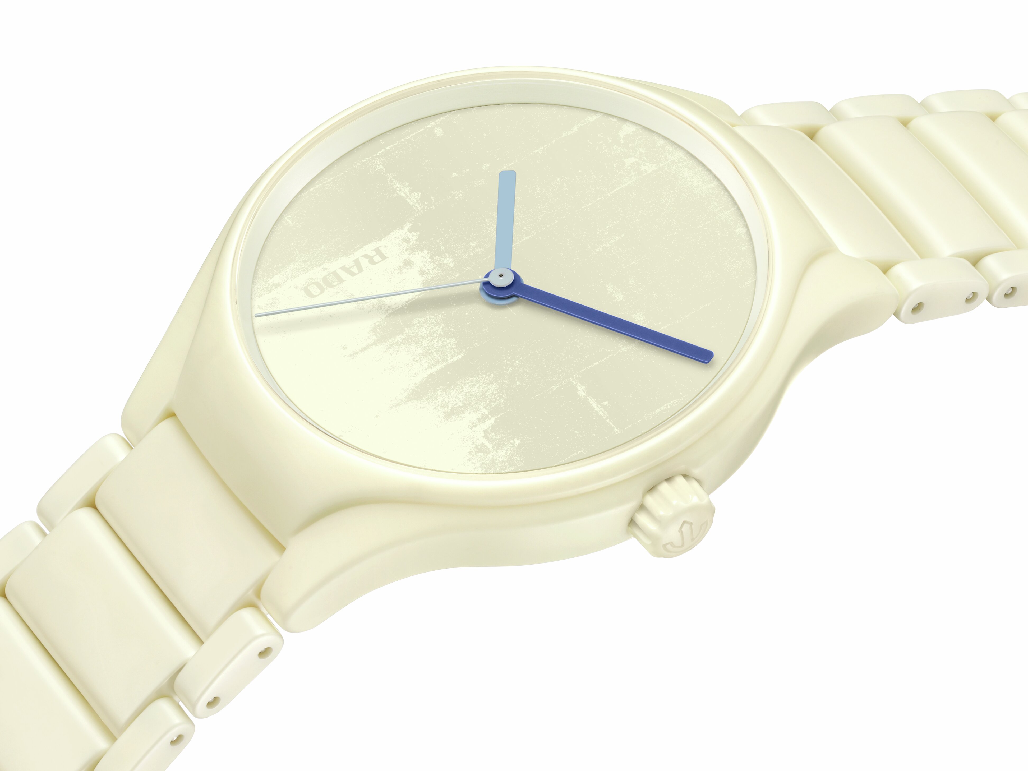Rado True Round x Les Couleurs Le Corbusier (Ivory White)