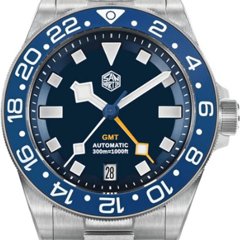 San Martin SN0121TC Titanium NH34 GMT Diver 39mm