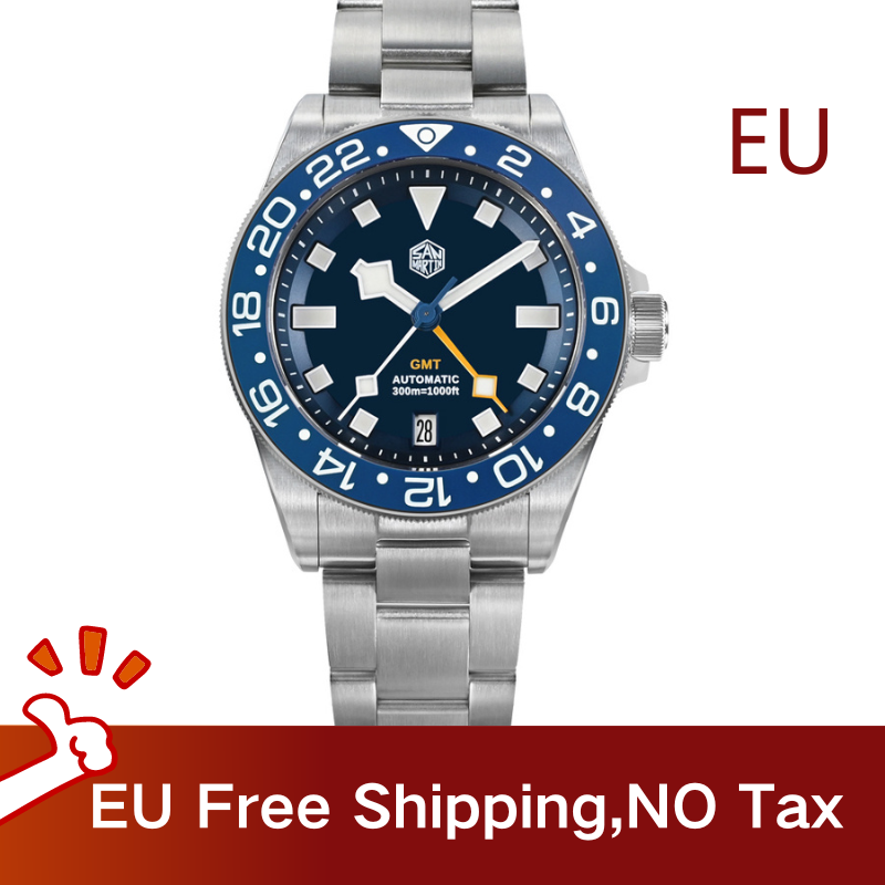 San Martin SN0121TC Titanium NH34 GMT Diver 39mm