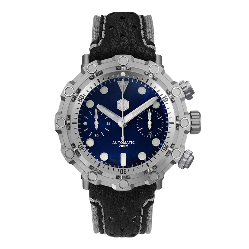San Martin ETA 7753 Titanium Chronograph