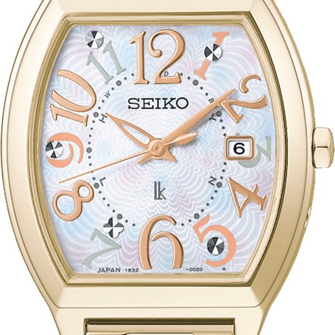 Seiko Lukia Liberty Titanium Solar Radio LE (Gold) (SSQW104)