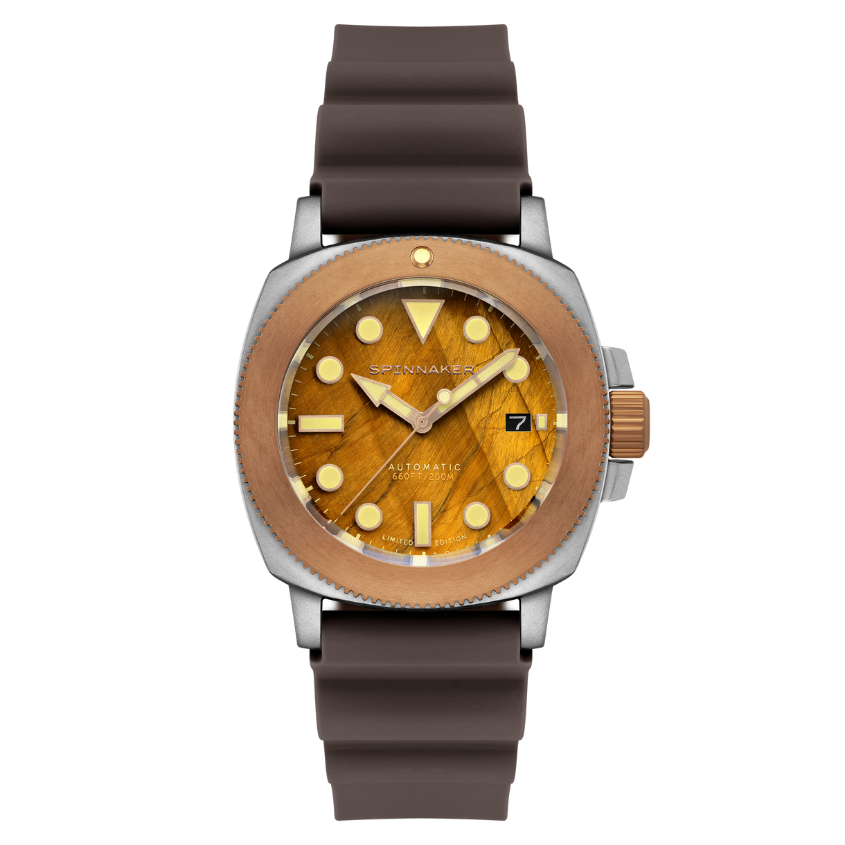 Spinnaker Hull Titanium Bronze Automatic Lapidary LE