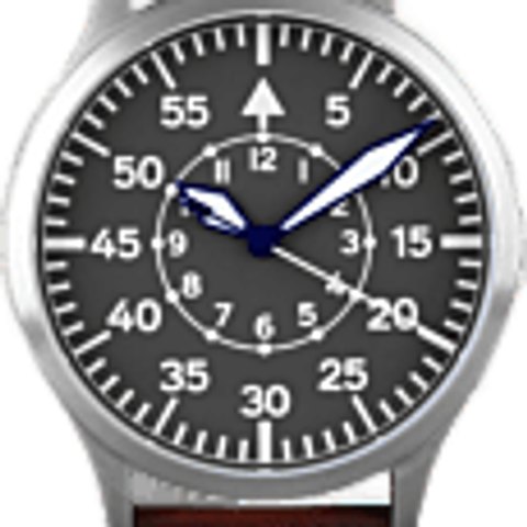 Steinhart Nav B-Uhr 44 Titan B-Muster Zentralsekunde