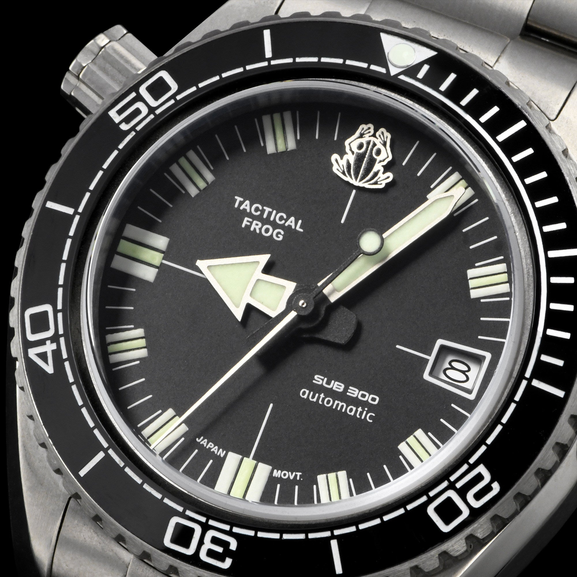 Tactical Frog Titanium SUB300 Vintage Diver Watch H36