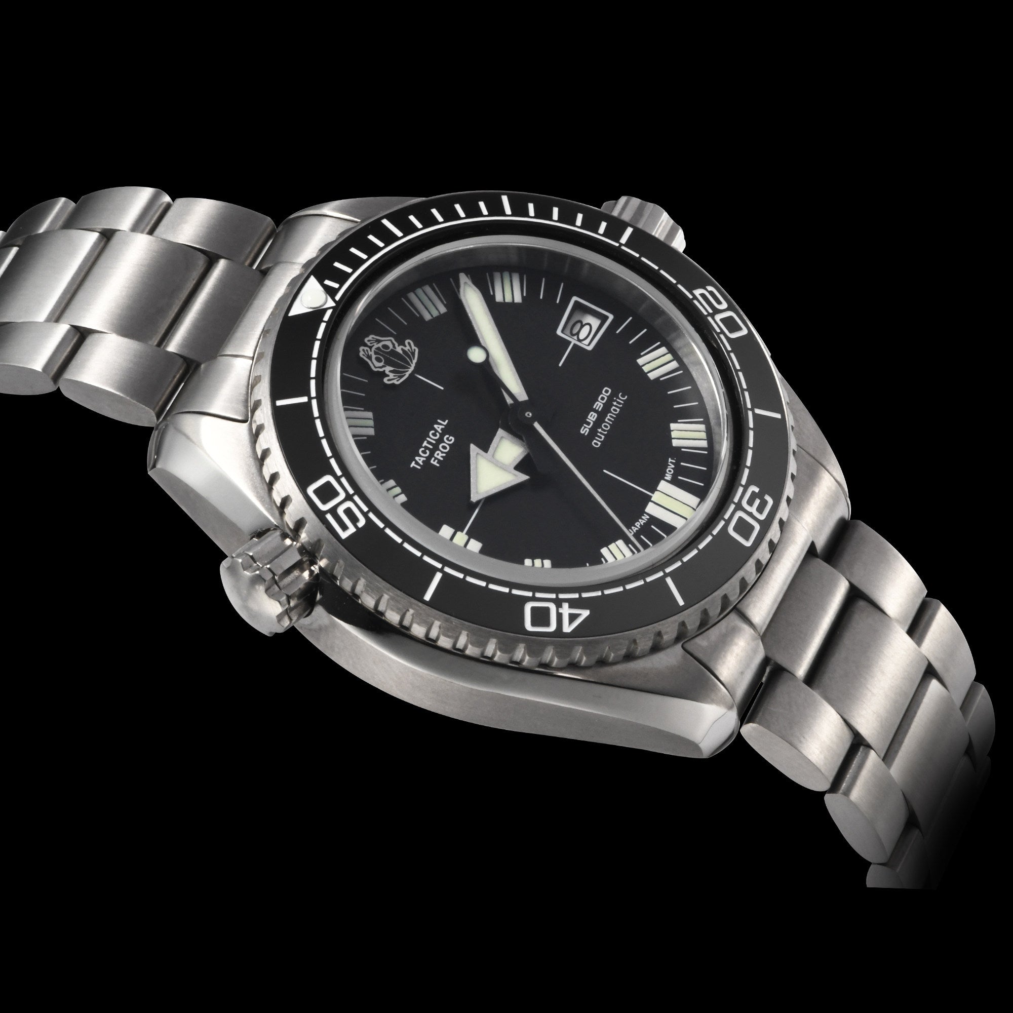 Tactical Frog Titanium SUB300 Vintage Diver Watch H36