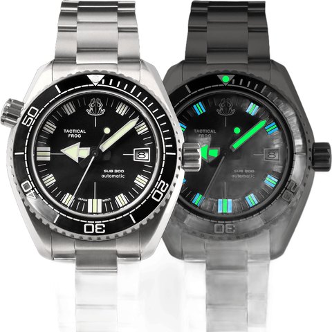 Tactical Frog Titanium SUB300 Vintage Diver Watch H36