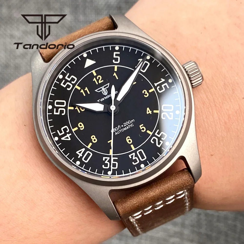 Tandorio TD126 Titanium 39mm pilot