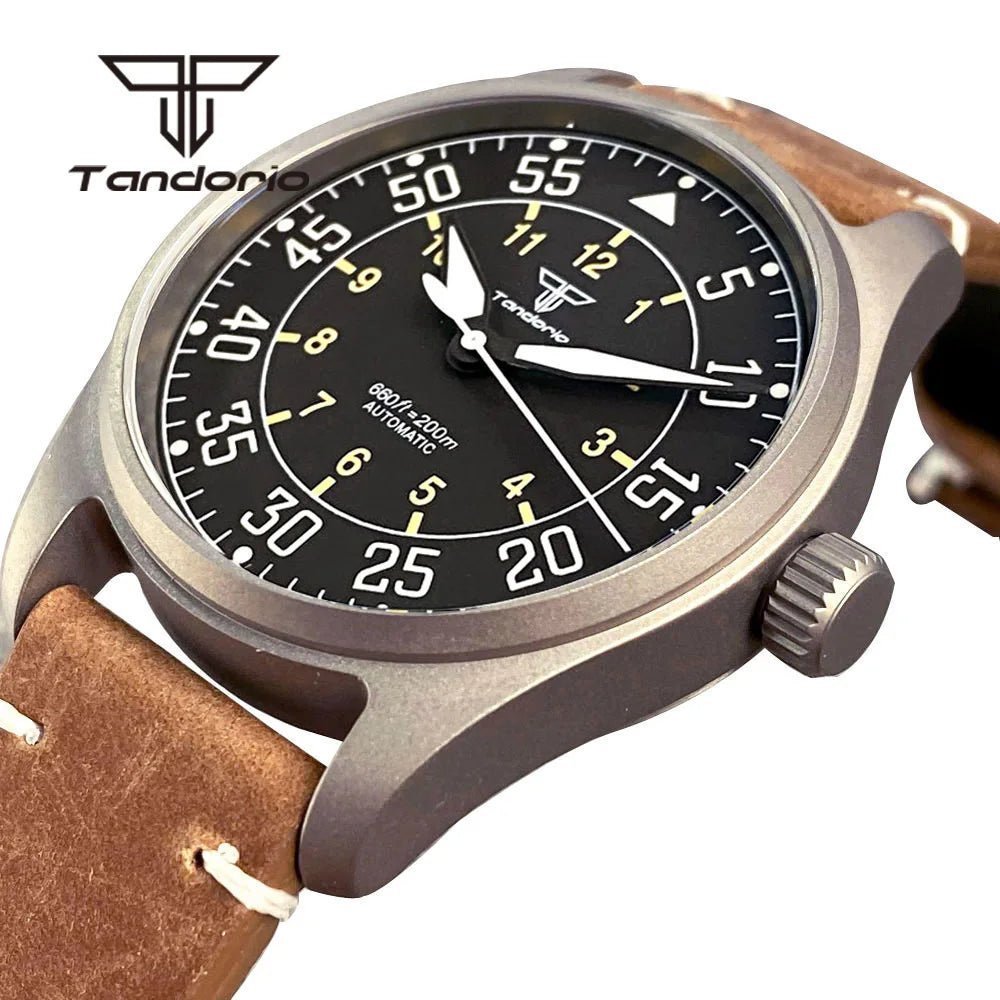 Tandorio TD126 Titanium 39mm pilot