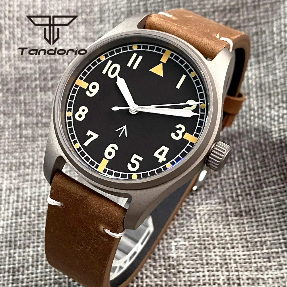 Tandorio TD141 Titanium 39mm Pilot