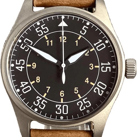 Tandorio TD142 39mm Titanium Pilot