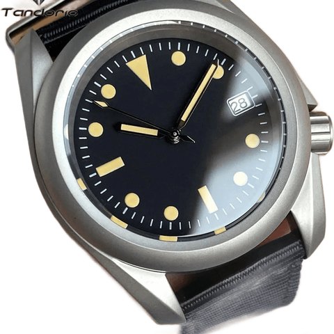 Tandorio TD145 Titanium 40mm Field MOP Raw Skx