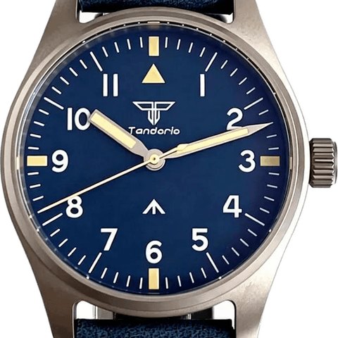 Tandorio TD910 39mm Titanium Quartz Pilot