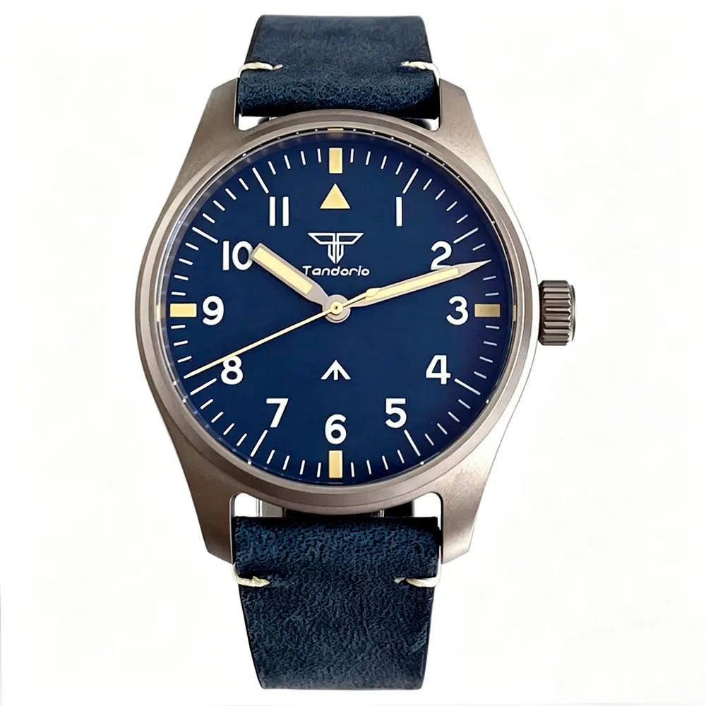 Tandorio TD910 39mm Titanium Quartz Pilot