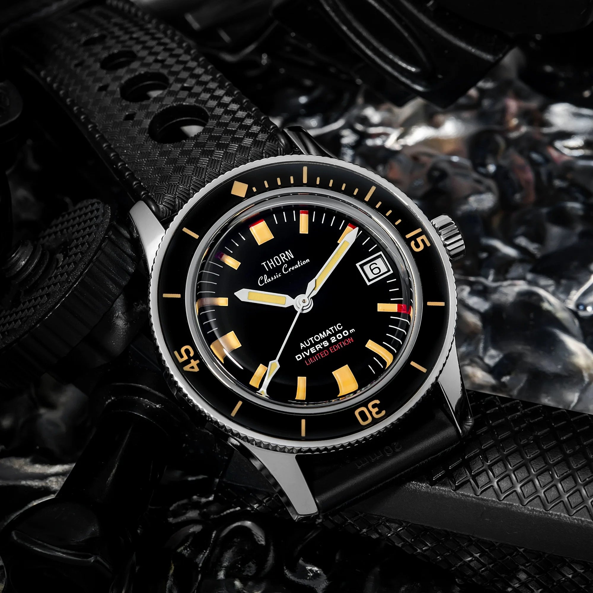 Thorn Titanium Pt5000 Movt fifty fathoms watch T006 20ATM 38MM Sapphire Dive