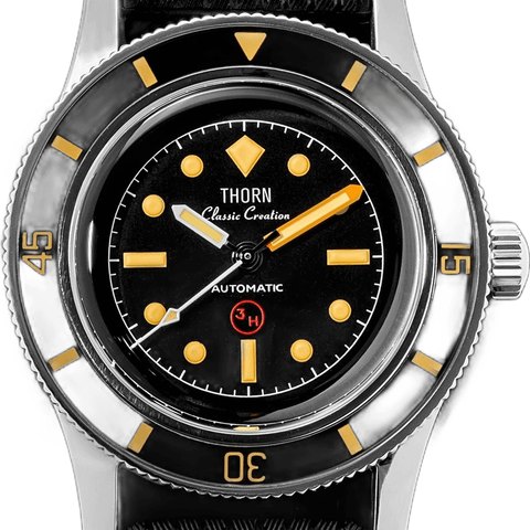 Thorn 38mm 50 Fathoms 3H PT5000 Dive Watch T008