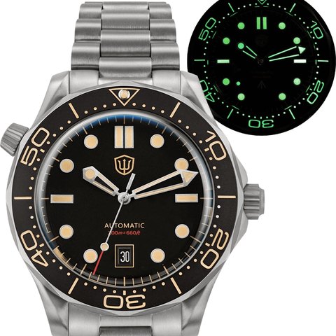 Watchdives WD007 Top Hat Sapphire Titanium