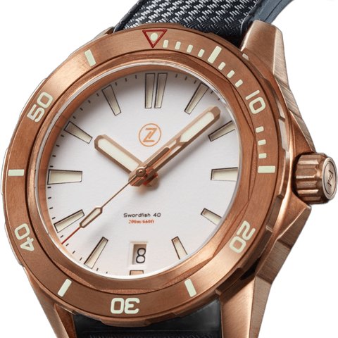 Zelos Swordfish 40mm Bronze Frost